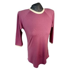 LulaRoe Randy T Solid Purple/Pink Top  Small 6-8